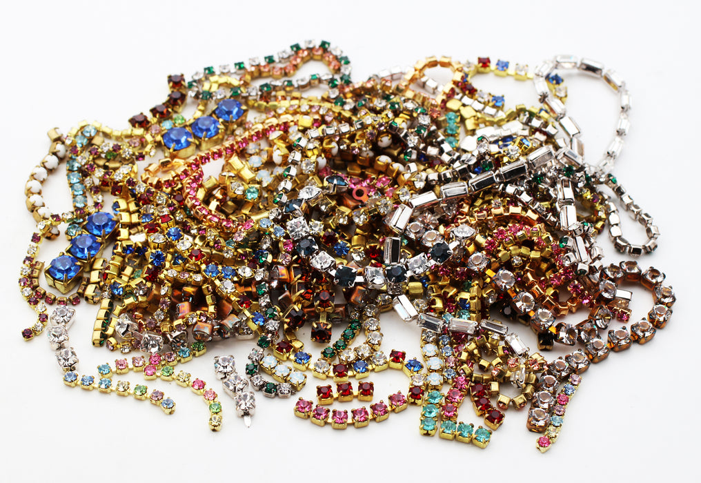Rhinestone Chain Assortment <br> 1/2 Pound For