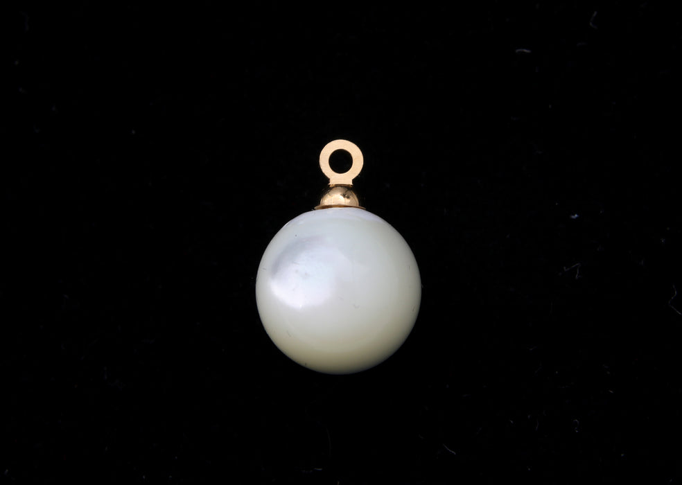 Mother Of Pearl Drop  10mm  24 Pieces For