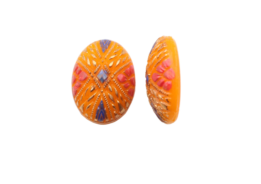 18 x 13mm Mosaic Cabochon <br> 2 Dozen For