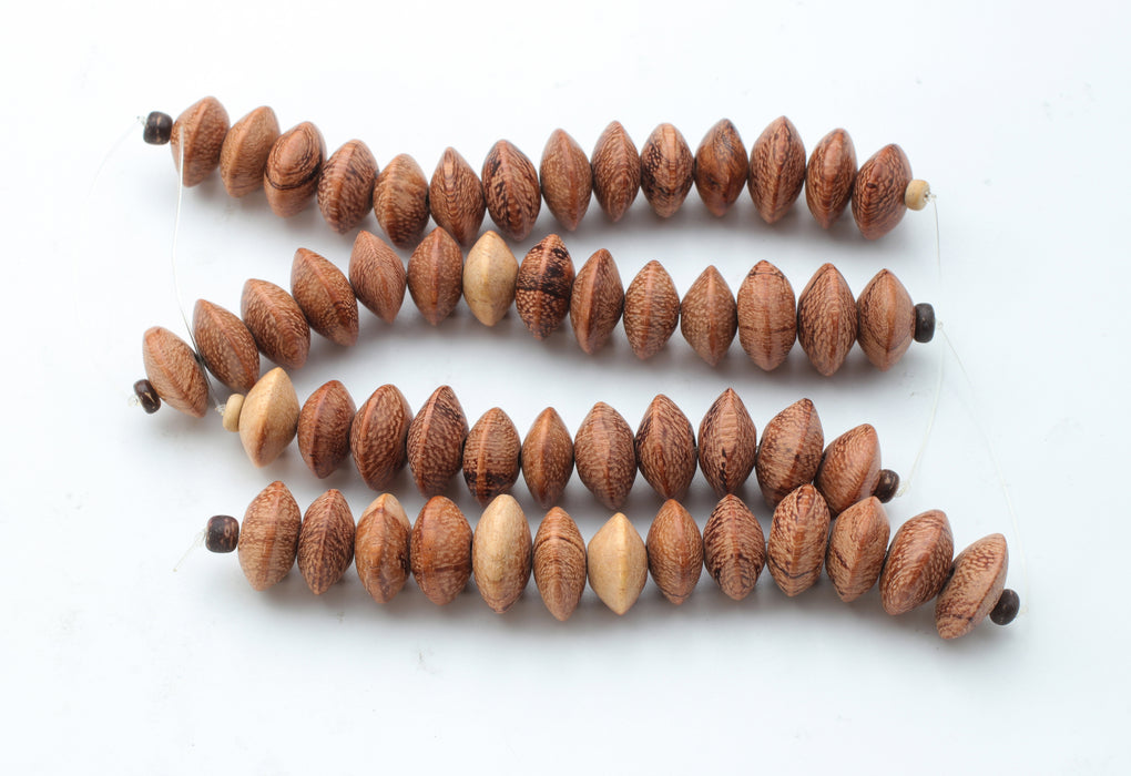 Wood Disc Beads 8 Strands For