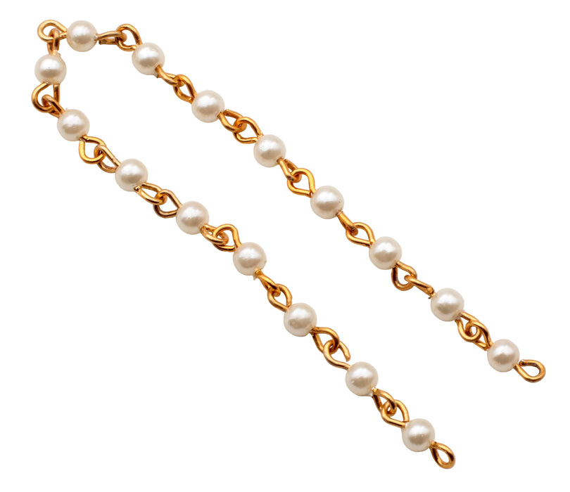 Pearl Bead Chain 4mm<br>50 Pieces For