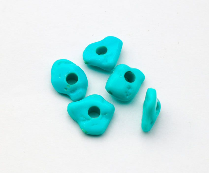 Irregular shape Large Hole plastic Beads 1 Pound For