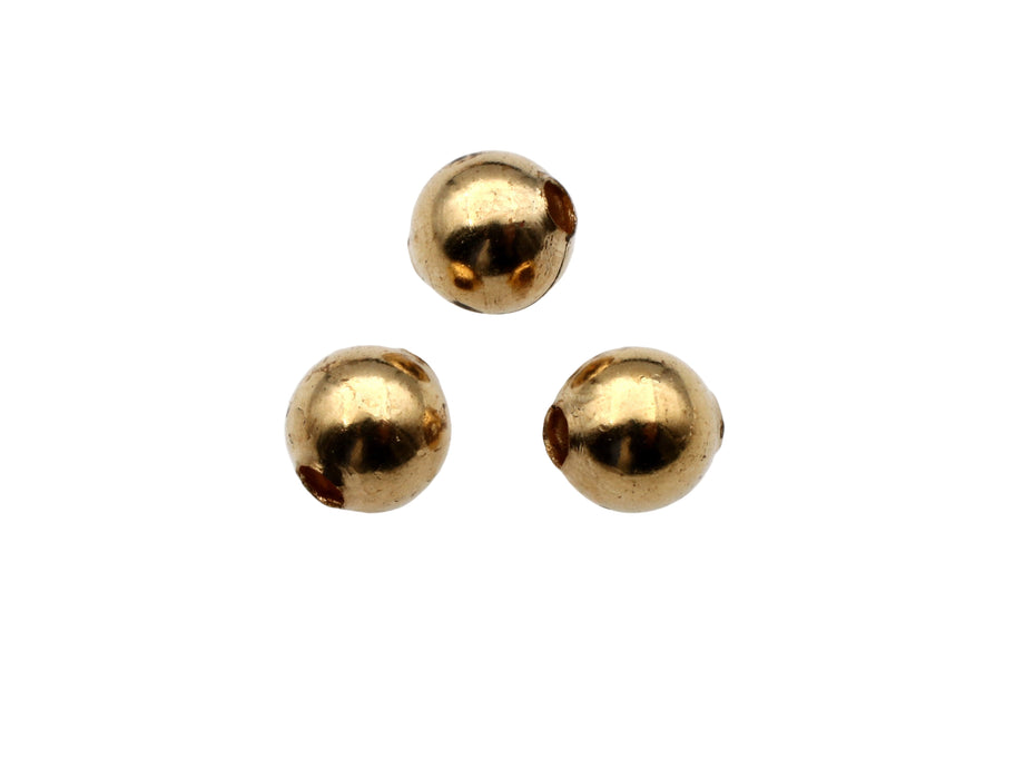 Brass Beads 5.5mm <br>2 Gross For