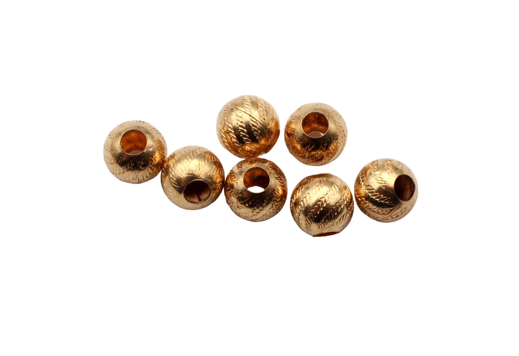 Gold Plated Brass Bead 4.5mm<br>300 Beads For