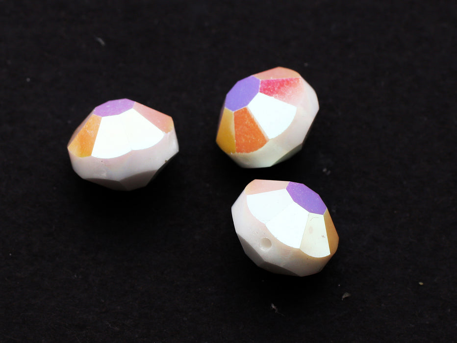 Swarovski Art. 5101 10mm Chalk White AB <br> 36 Pieces For