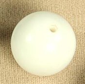 Plastic Beads 23mm Jet and Chalk White 1 pound for