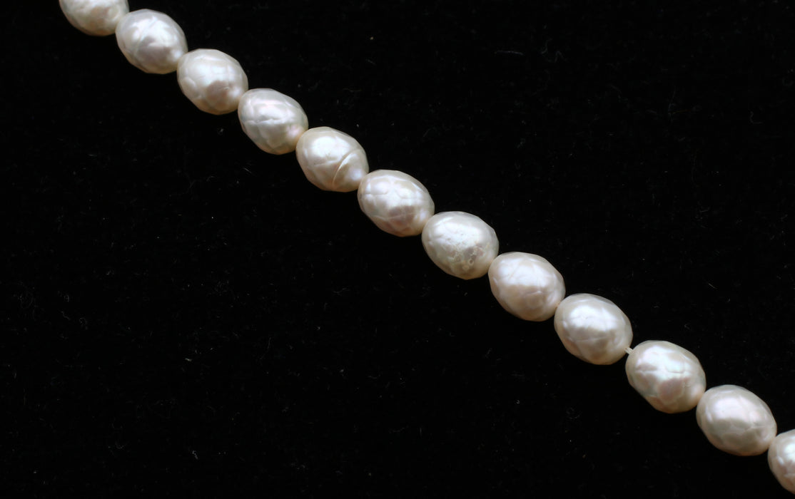 Freshwater Pearl  Oval  16 Inch Strands  One Strand For