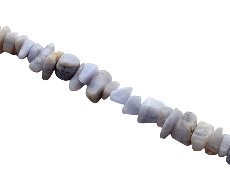 Blue Lace Agate Chip Beads  6 Strands For
