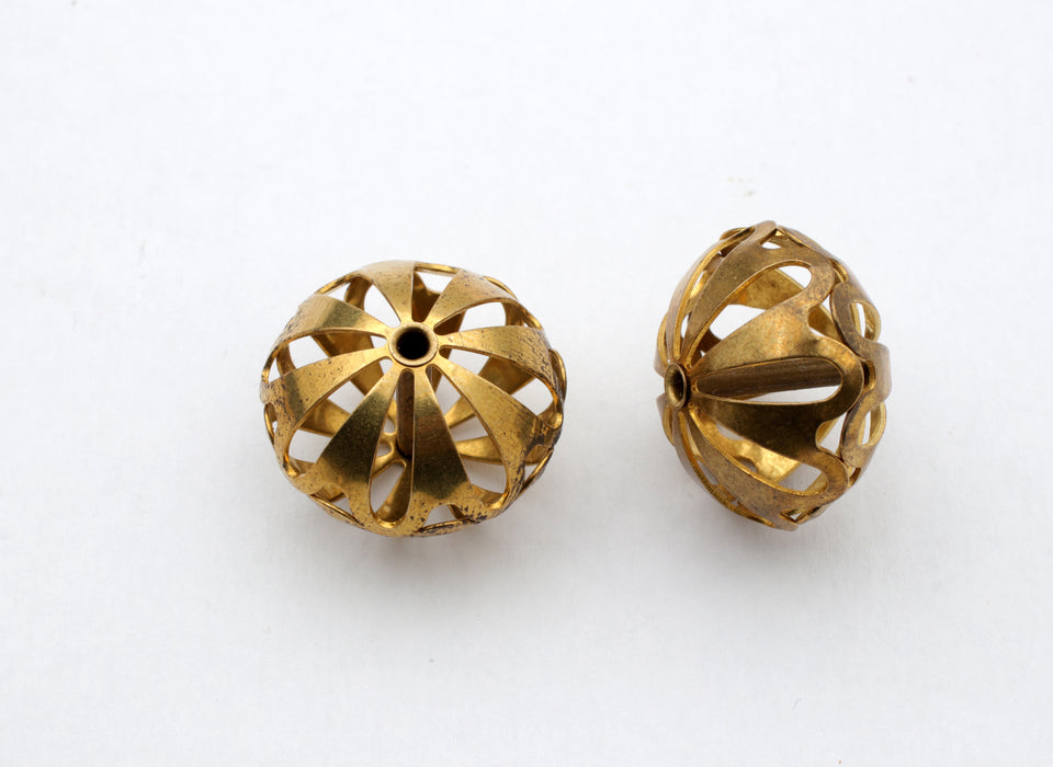 Brass bead 21mm 50 pieces for
