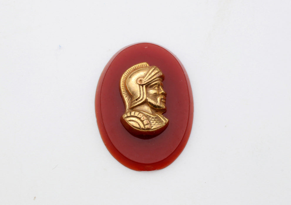 Warrior Head Cameo 25mm x 18mm<br>72 Pieces For