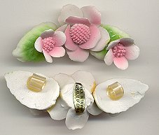 Ceramic Flower Pendants  4 Colors Available  20 pieces for