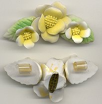 Ceramic Flower Pendants  4 Colors Available  20 pieces for