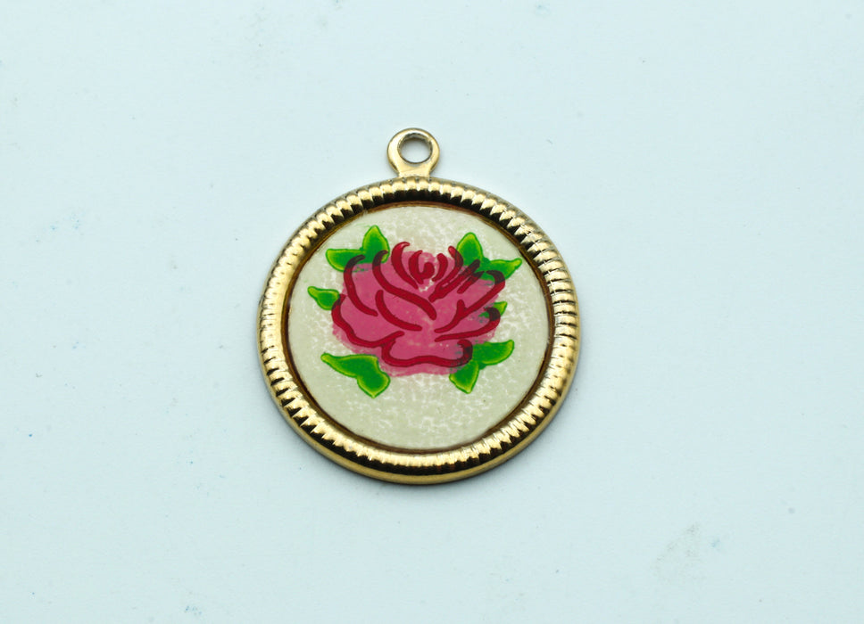 Rose Charms<br>24 Pieces For