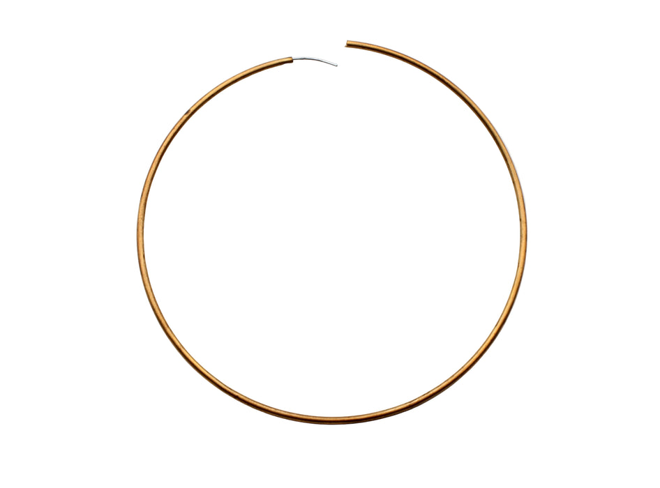 Endless Brass Hoop Earring 2 3/4 Inch Diameter<br>1 Gross For