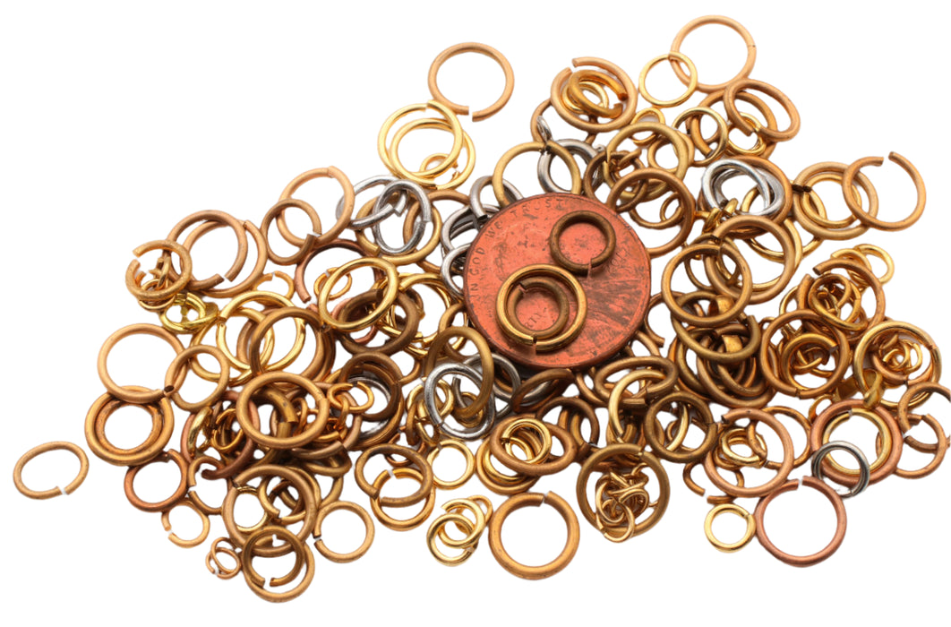 Assorted Brass Jump Rings<br>1/4 Pound For