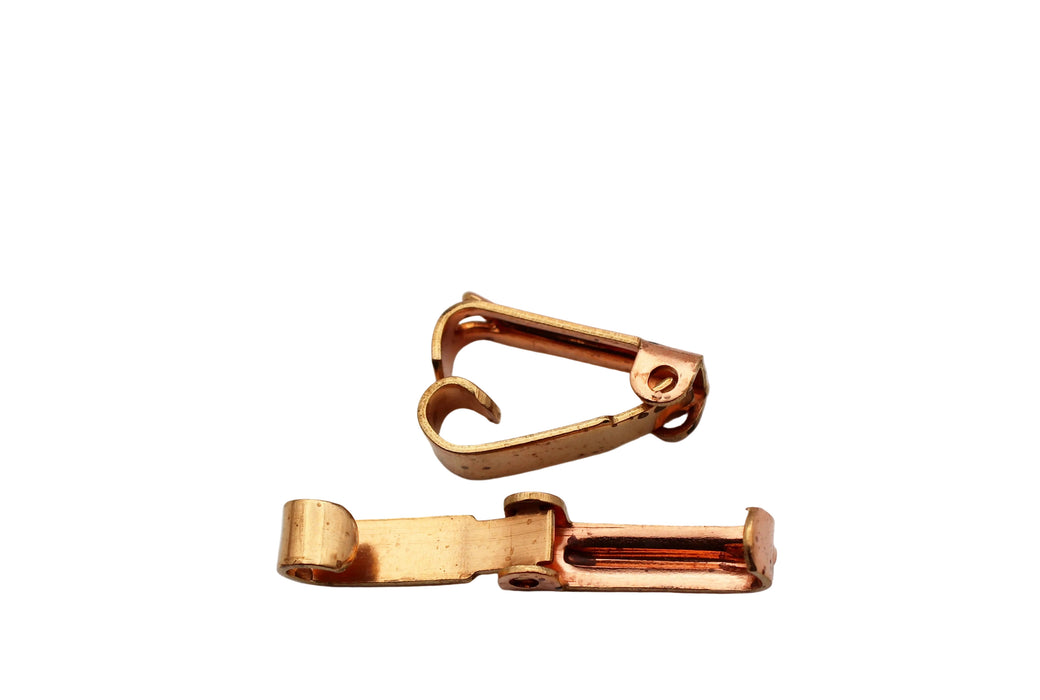 Brass Fold Over Clasp <br> 100 Pieces For