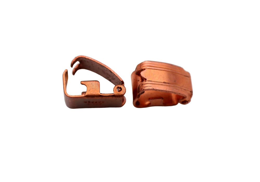 Copper Fold Over Clasp <br> 100 Pieces For