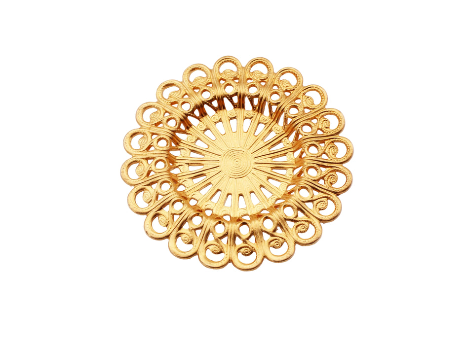 Brass Filligre Stamping <br> 24 Pieces For