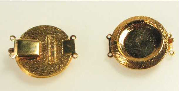 Box And Tongue Clasps<br>2 Strand 23mm Diameter<br>1 Dozen for