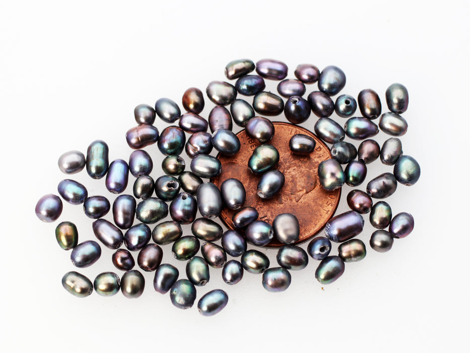 Fresh Water Rice Pearls <br> .125 Pounds For
