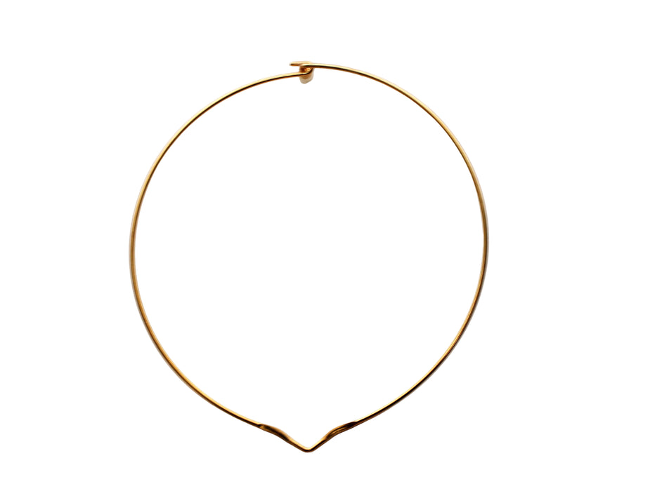 Gold Plated Wire Collar <br> 12 Pieces For