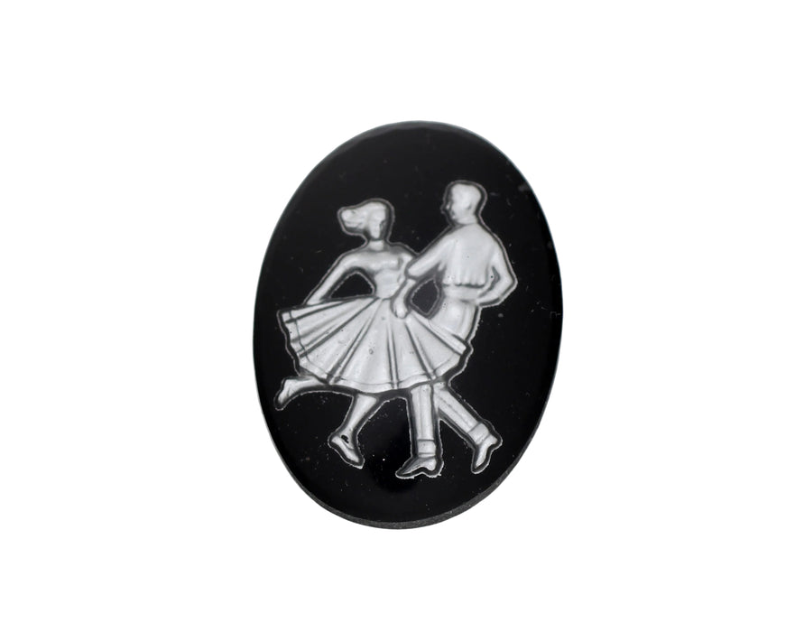 Swing Dancers Limoge 30mm x 22mm <br> 1 Dozen For
