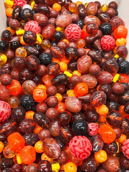 Lucite Bead Mix<br>Autumn Colors<br>1 pound For
