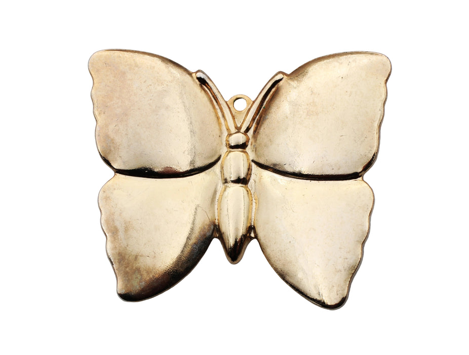Large Gold Plated Butterfly Pendant<br>12 Pieces For