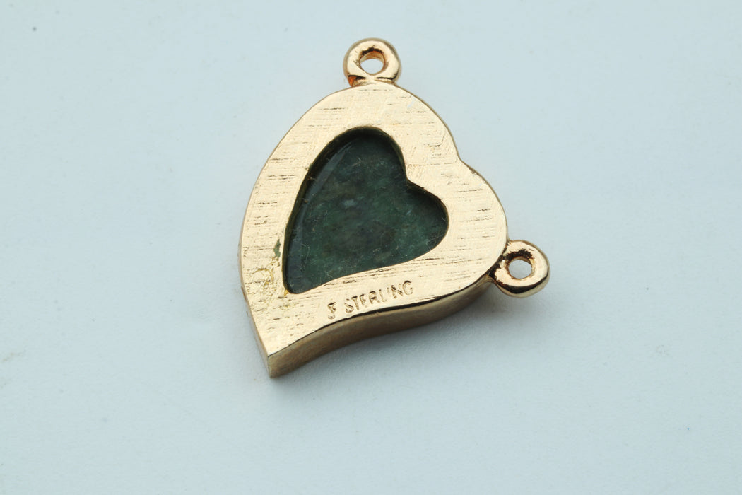Jade Pendant In a Sterling Setting<br>2 pieces For