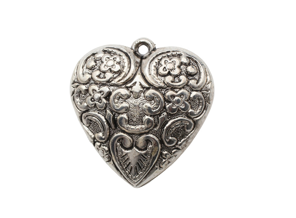 Puff Heart Pendant  41mm  10 For