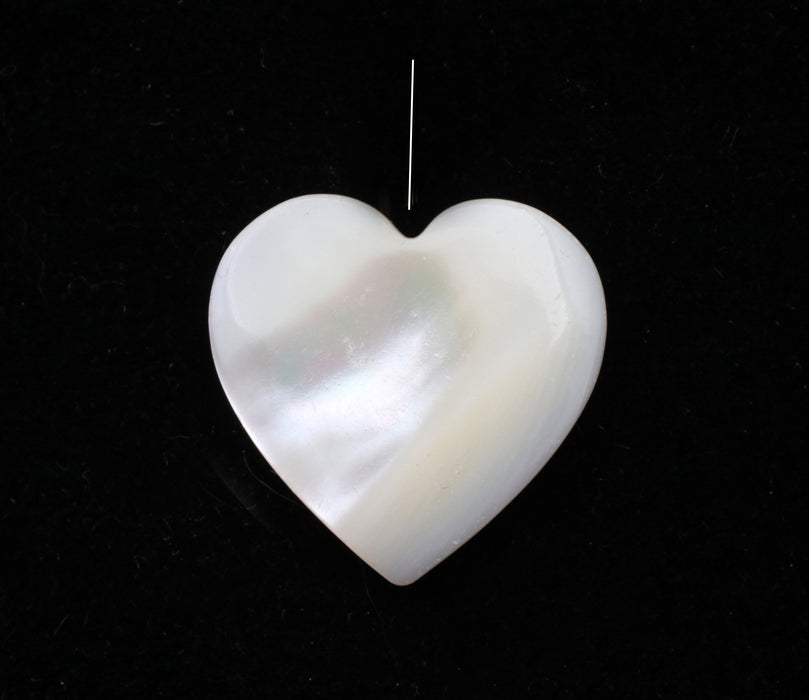 Mother of Pearl Puffed Heart pendant   2 dozen for