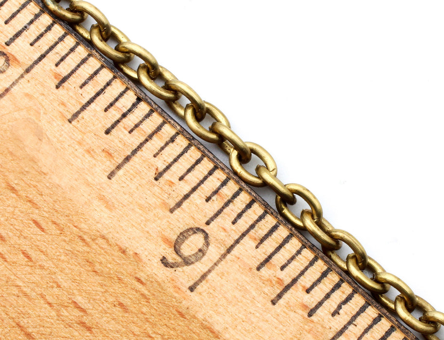 Brass Cable Chain <br> 32 Feet For
