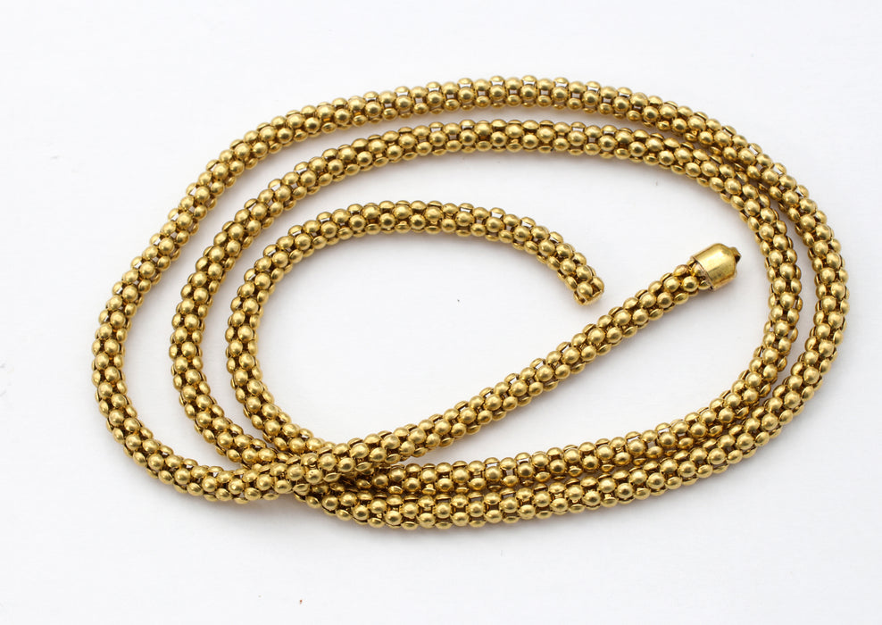 Mesh Chain Brass  4mm 24 Pieces For