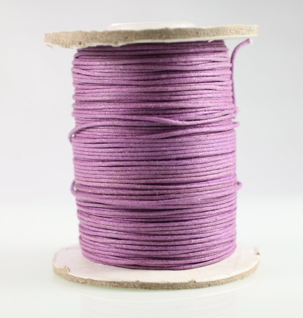 Waxed Cotton Cord  1mm thick  4 colors  Minimum = 1 spool (100 meters) for