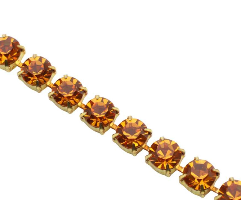 Swarovski Rhinestone Chain<br>29SS Faceted Round<br>4 Feet For