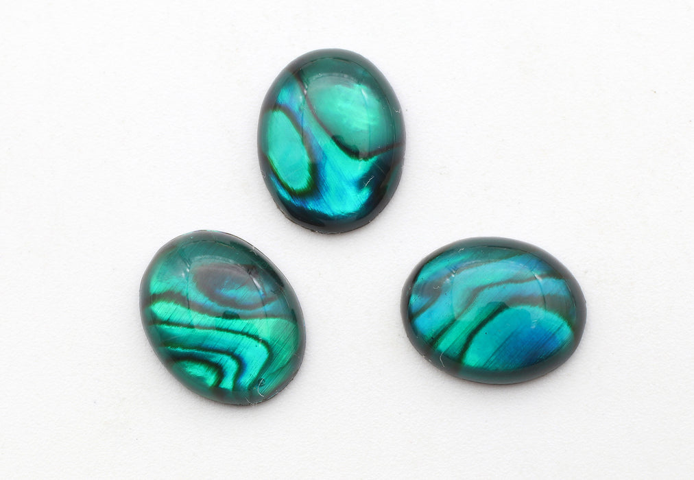 Abalone / Paua Shell 10x8mm <br>24 Pieces For