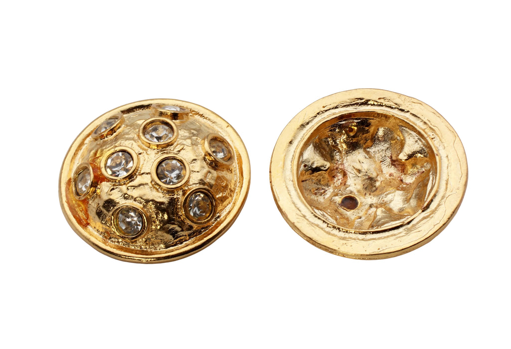 Rhinestone Dome Finding <br> 12 Pieces For