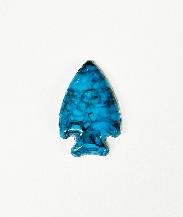 Plastic Arrowheads<br>Gemocite Plastic<br>3/4" x 1/2"<br>Turquoise Matrix<Br>1 Gross