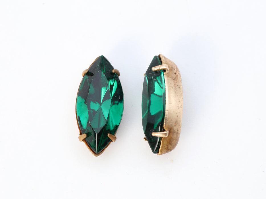 Swarovski Art. 4200/2 <br>  15 x 7mm Preset 3 colors Available <br > 1/2 Gross For