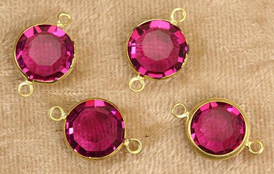 Swarovski Channel Set Stones<br>ART 1110 47ss (11mm) with 2 loops<br>5 Colors Available<br>1 Gross For