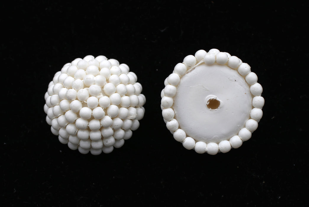 Beaded Cabachons  20mm  2 Colors available  4 Dozen For