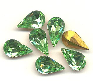 Swarovski ART #4300 Pearshapes  13 x 7.8mm Gemstone Colors  1/2 gross for