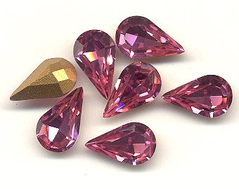 Swarovski ART #4300 Pearshapes  13 x 7.8mm Gemstone Colors  1/2 gross for