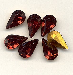 Swarovski ART #4300 Pearshapes  13 x 7.8mm Gemstone Colors  1/2 gross for