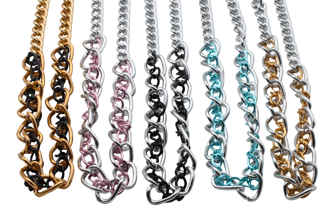 24 Inch Anodized Aluminum Chain Necklaces <br> 15 pieces For