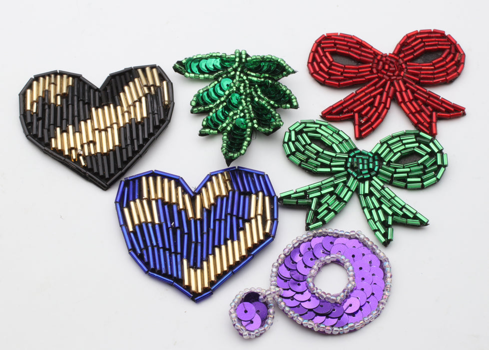 Beaded Applique Assortment<br>1 Dozen For