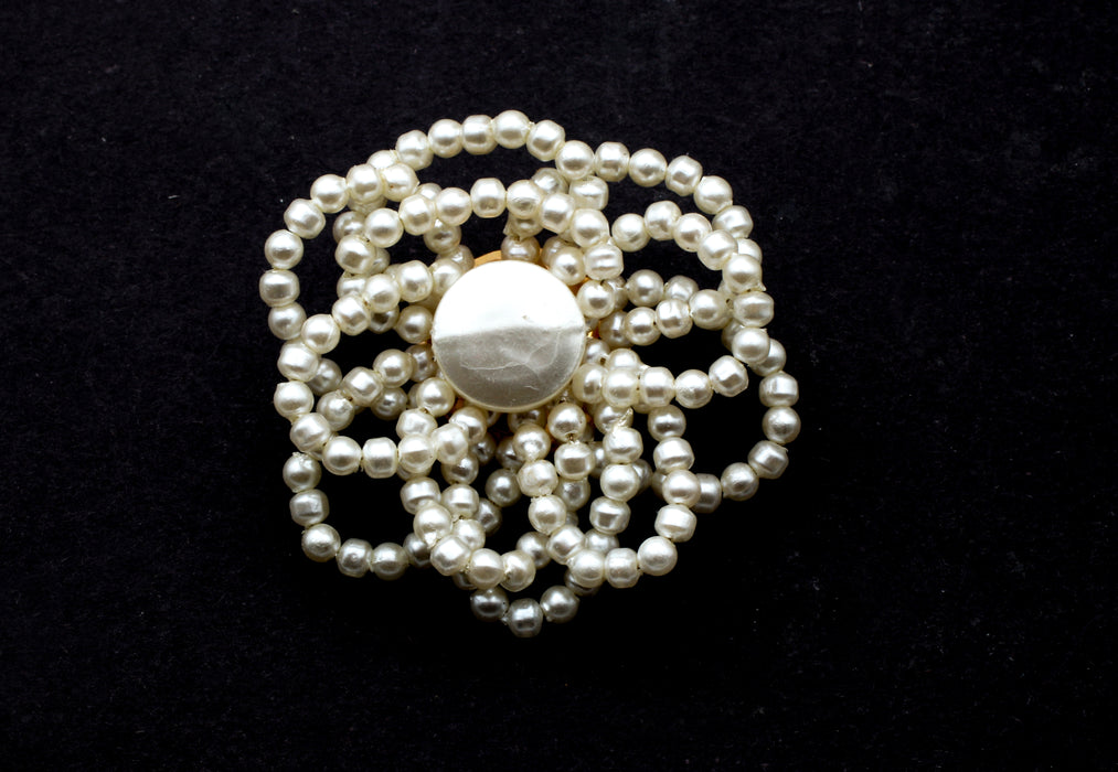 Vintage Beaded Shoe-Clip Findings<br>Two Colors Available<br>1  Dozen Pair For