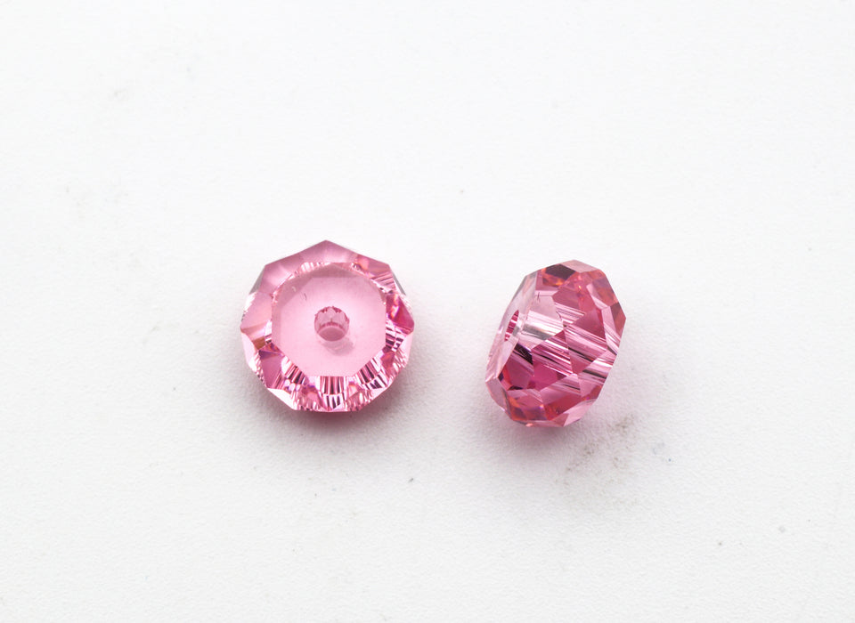 Cubic Zirconia Beads  5.9mm Rondelles  3 Colors Available 72 pieces for