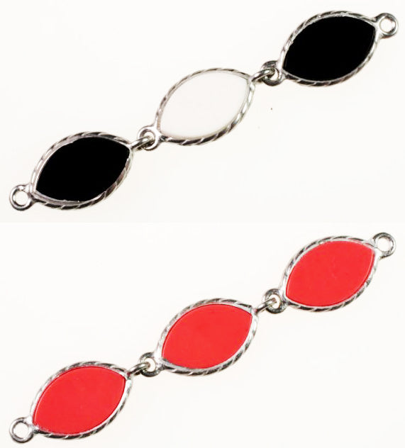 Three Station Plastic Drops<br>2-7/8" Long<br>Available in 2 colors<br>50 Pieces For