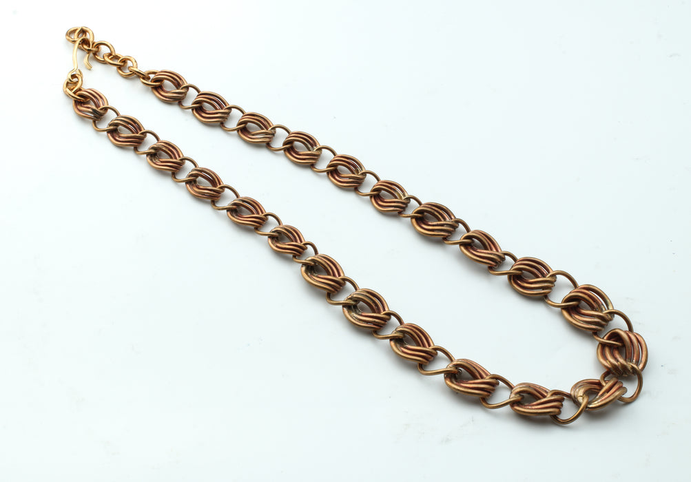 Graduated Brass Necklace 19 To 21 inches 4 Pieces For